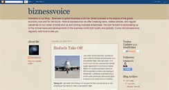 Desktop Screenshot of biznessvoice.blogspot.com
