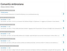 Tablet Screenshot of comunitaambrosiana.blogspot.com