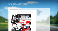 Desktop Screenshot of novaconquistafm.blogspot.com