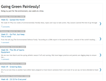 Tablet Screenshot of goinggreenpainlessly.blogspot.com