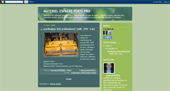 Desktop Screenshot of materielespacesverts.blogspot.com