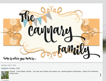 Tablet Screenshot of cannaryfamily.blogspot.com