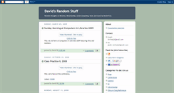 Desktop Screenshot of davidsrandomstuff.blogspot.com