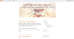 Desktop Screenshot of encantosdopiaui.blogspot.com