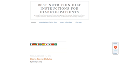 Desktop Screenshot of diabetesnutritiondiet.blogspot.com