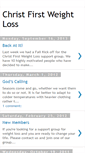 Mobile Screenshot of christfirstweightloss.blogspot.com