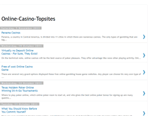 Tablet Screenshot of online-casino-topsites.blogspot.com