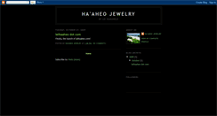 Desktop Screenshot of haaheojewelry.blogspot.com