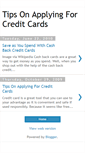Mobile Screenshot of mycreditcards101.blogspot.com