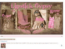 Tablet Screenshot of lipstick-gypsy.blogspot.com