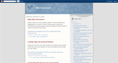 Desktop Screenshot of nikiinsurance.blogspot.com