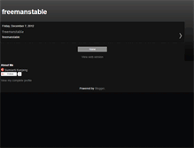 Tablet Screenshot of freemanstable.blogspot.com