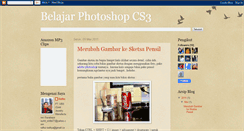 Desktop Screenshot of belajarphotoshopcs3.blogspot.com