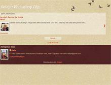 Tablet Screenshot of belajarphotoshopcs3.blogspot.com