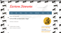 Desktop Screenshot of escritoresitinerantes.blogspot.com