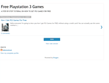Tablet Screenshot of freeps3games.blogspot.com