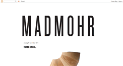 Desktop Screenshot of madmohr.blogspot.com