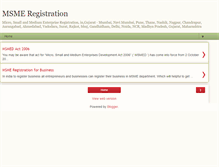 Tablet Screenshot of msme-registration.blogspot.com