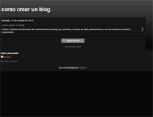Tablet Screenshot of comocrearunblog-daniel.blogspot.com