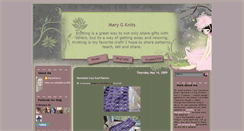 Desktop Screenshot of marygknits.blogspot.com