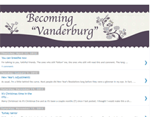 Tablet Screenshot of becomingvanderburg.blogspot.com