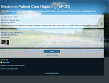 Tablet Screenshot of electronicpatientcarereportingepcr.blogspot.com