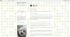 Desktop Screenshot of legallyblondeelle.blogspot.com
