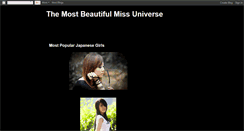 Desktop Screenshot of beautiful-miss-world-profile.blogspot.com