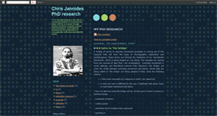 Desktop Screenshot of jannidesdanceresearch.blogspot.com