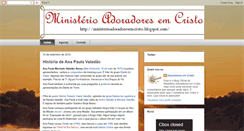 Desktop Screenshot of ministerioadoradoresemcristo.blogspot.com