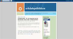 Desktop Screenshot of orkdalspolitikken.blogspot.com