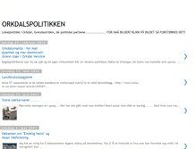 Tablet Screenshot of orkdalspolitikken.blogspot.com