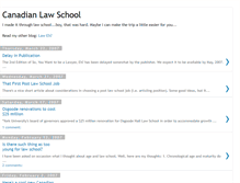 Tablet Screenshot of canadian-law-school.blogspot.com