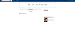 Desktop Screenshot of bearsanddreams.blogspot.com