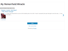 Tablet Screenshot of hemorrhoidmiracle.blogspot.com