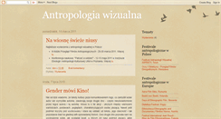 Desktop Screenshot of antropologia-wizualna.blogspot.com