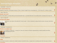Tablet Screenshot of antropologia-wizualna.blogspot.com