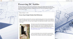 Desktop Screenshot of preservingdcstables.blogspot.com