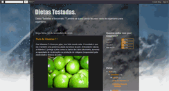Desktop Screenshot of dietas-testadas.blogspot.com