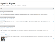 Tablet Screenshot of dipsticks-rhymes.blogspot.com
