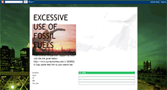 Desktop Screenshot of excessfossilfuels.blogspot.com