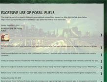 Tablet Screenshot of excessfossilfuels.blogspot.com