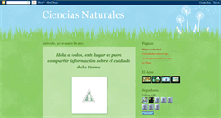 Desktop Screenshot of cienciasccs.blogspot.com