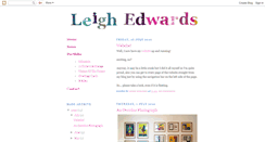 Desktop Screenshot of leighedwards.blogspot.com