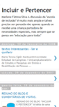 Mobile Screenshot of incluirpertencer.blogspot.com