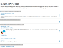 Tablet Screenshot of incluirpertencer.blogspot.com