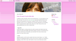 Desktop Screenshot of beautyandhealth0101.blogspot.com