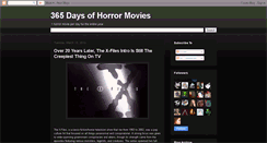 Desktop Screenshot of 365daysofhorrormovies.blogspot.com