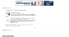 Desktop Screenshot of kareninabox.blogspot.com