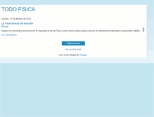 Tablet Screenshot of comentariosfisica.blogspot.com